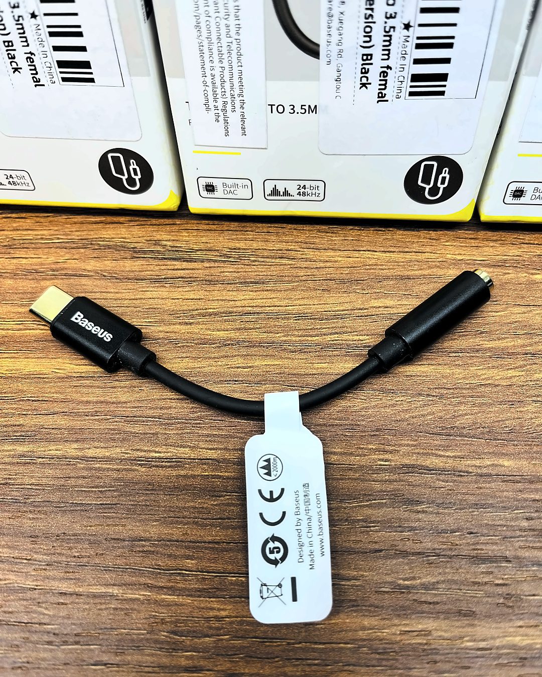 Adaptador USB-C para P2 Baseus L54 com DAC Hi-Fi — foto 2