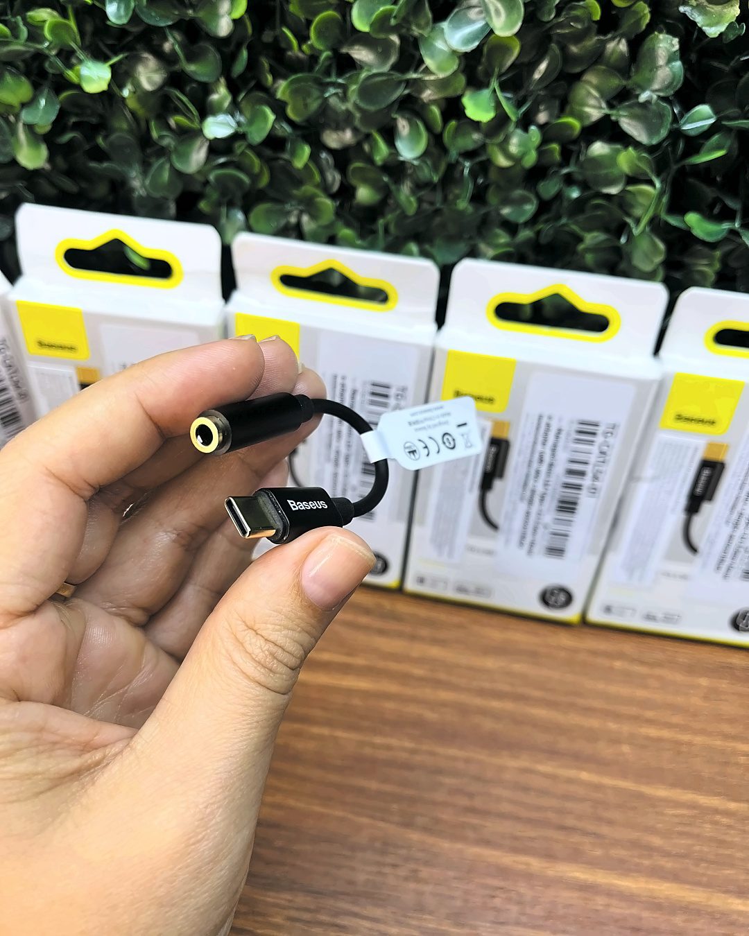 Adaptador USB-C para P2 Baseus L54 com DAC Hi-Fi — foto 4